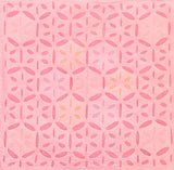 Handmade cotton applique work cushion cover - 16 X16 Inches