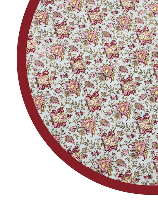 Cotton Round Table Cover - 6 seater- 60inches