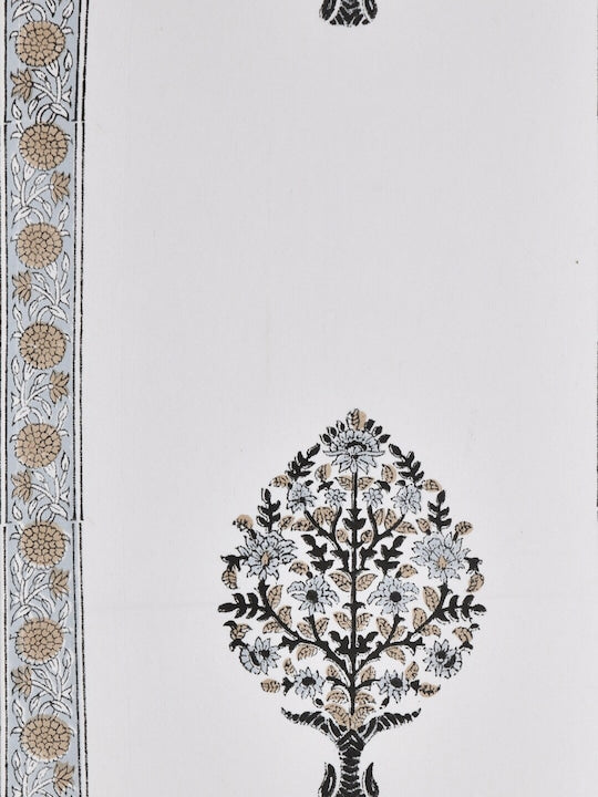 Handblock printed Table runner - 12X70 inch