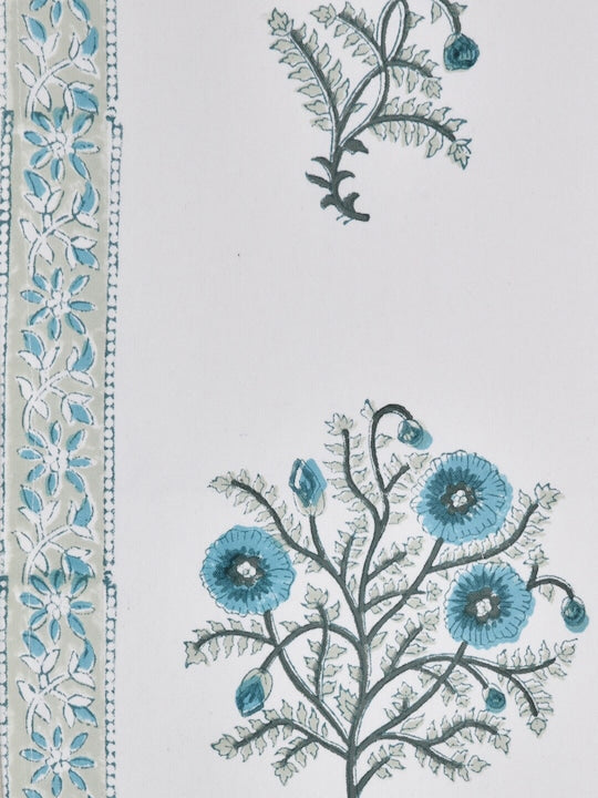 Handblock printed Table runner - 12X70 inch
