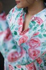 Water Colors Paint 100% Cotton Full Sleeves Women's Shirt