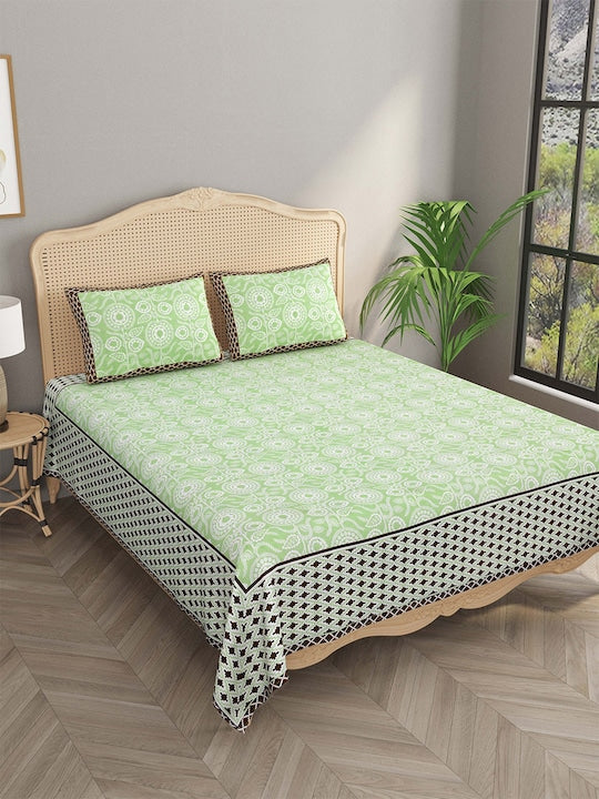 Super King Cotton Bedsheet with 2 Pillow Covers