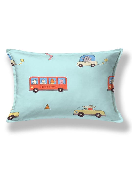 Kids Print Single bedsheet with 1 Pillow Cover