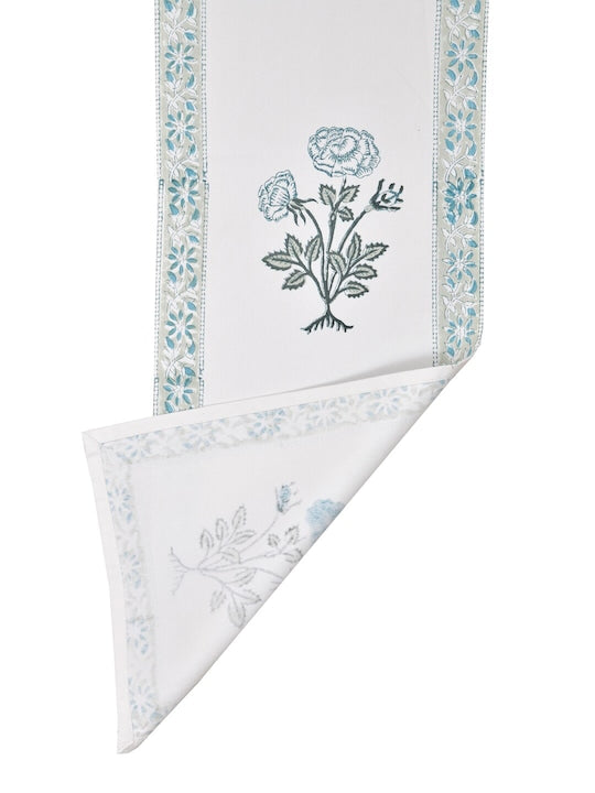 Handblock printed Table runner - 12X70 inch