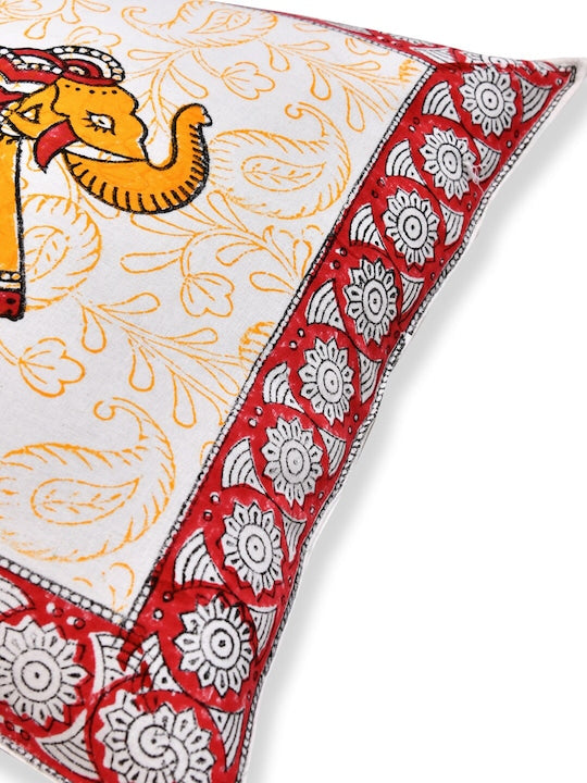 Set of 5 Handblock Printed Cushion Covers9421716x16 Inches