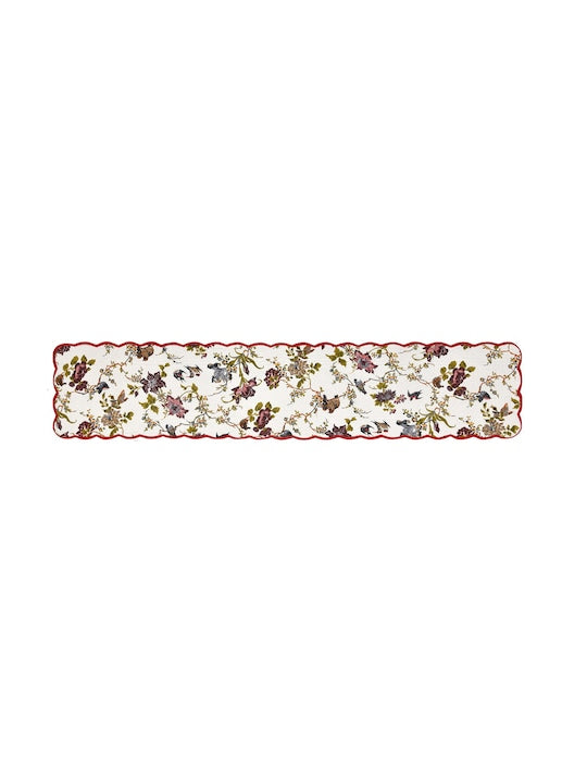 Reversible quilted table runner with scallop detail - 12X70 inches