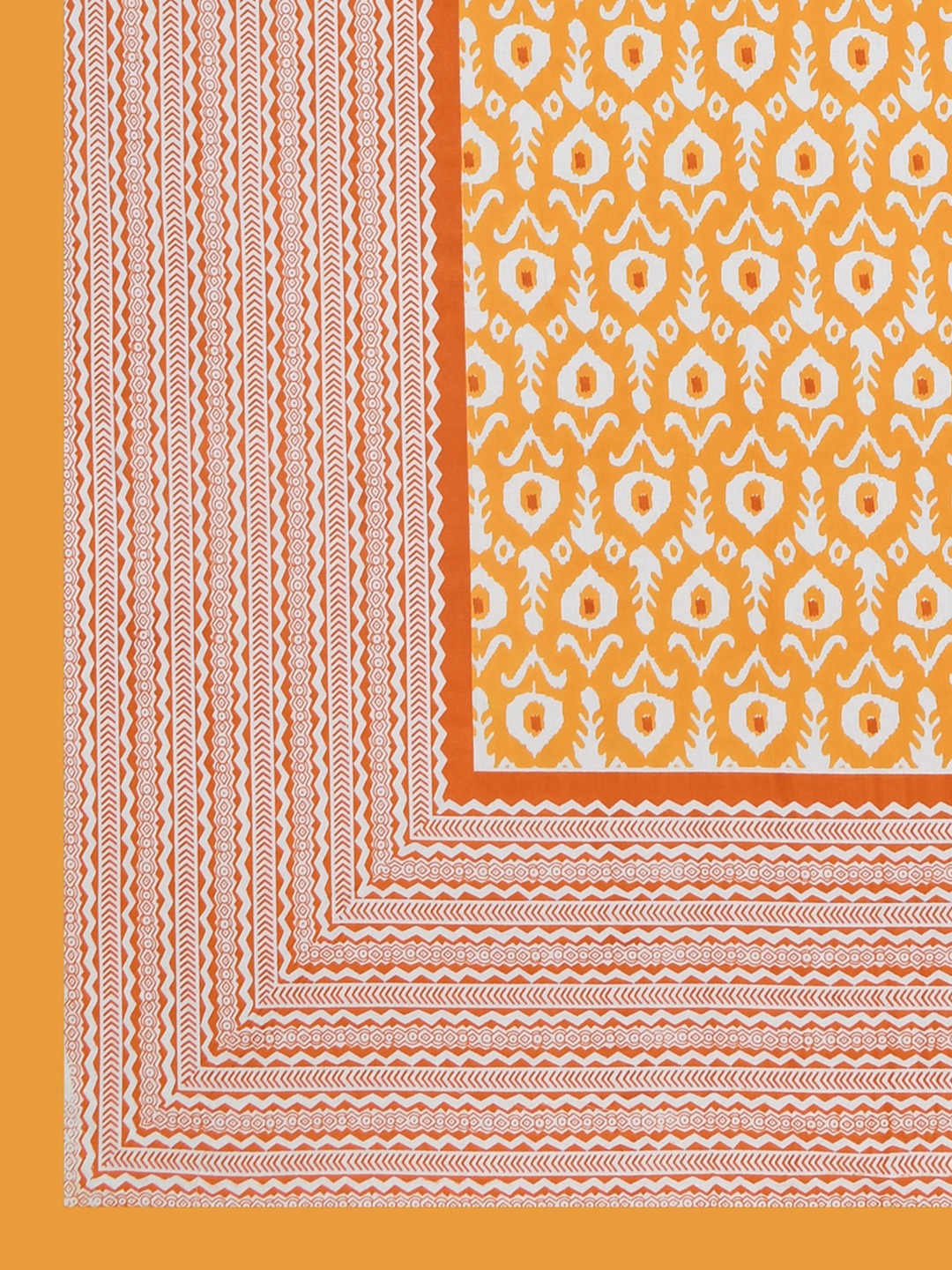 Ikat Print Double King Bedsheet with 2 Pillow Covers
