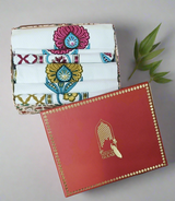 His & Her Towel Gift Set - Handblock Printed Towels - 2 Bath + 4 Hand Towels in 2 designs