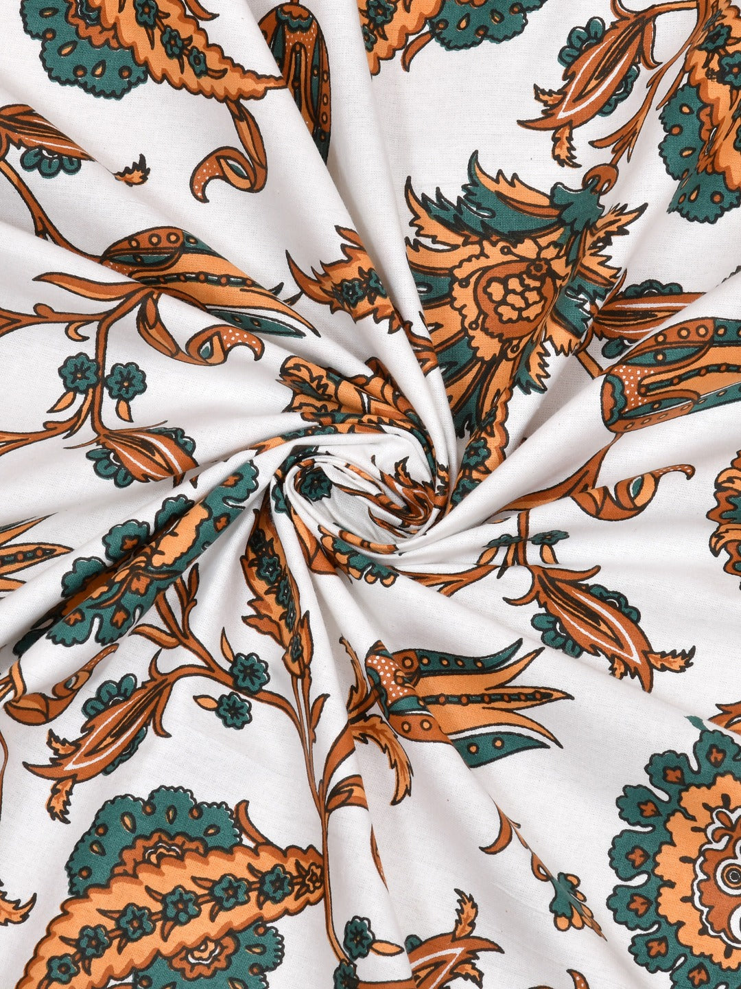 Cotton Ethnic motifs Printed Curtains - Set of 2 - 7X4 feet