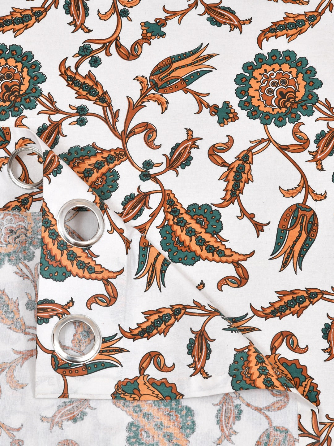 Cotton Ethnic motifs Printed Curtains - Set of 2 - 7X4 feet
