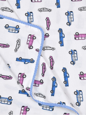60X90 Inches Reversible Kids Print Dohar/AC Blanket with Flannel Sheeting-04