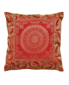 Set of 2 Banarasi Cushion Cover - 16 Inches