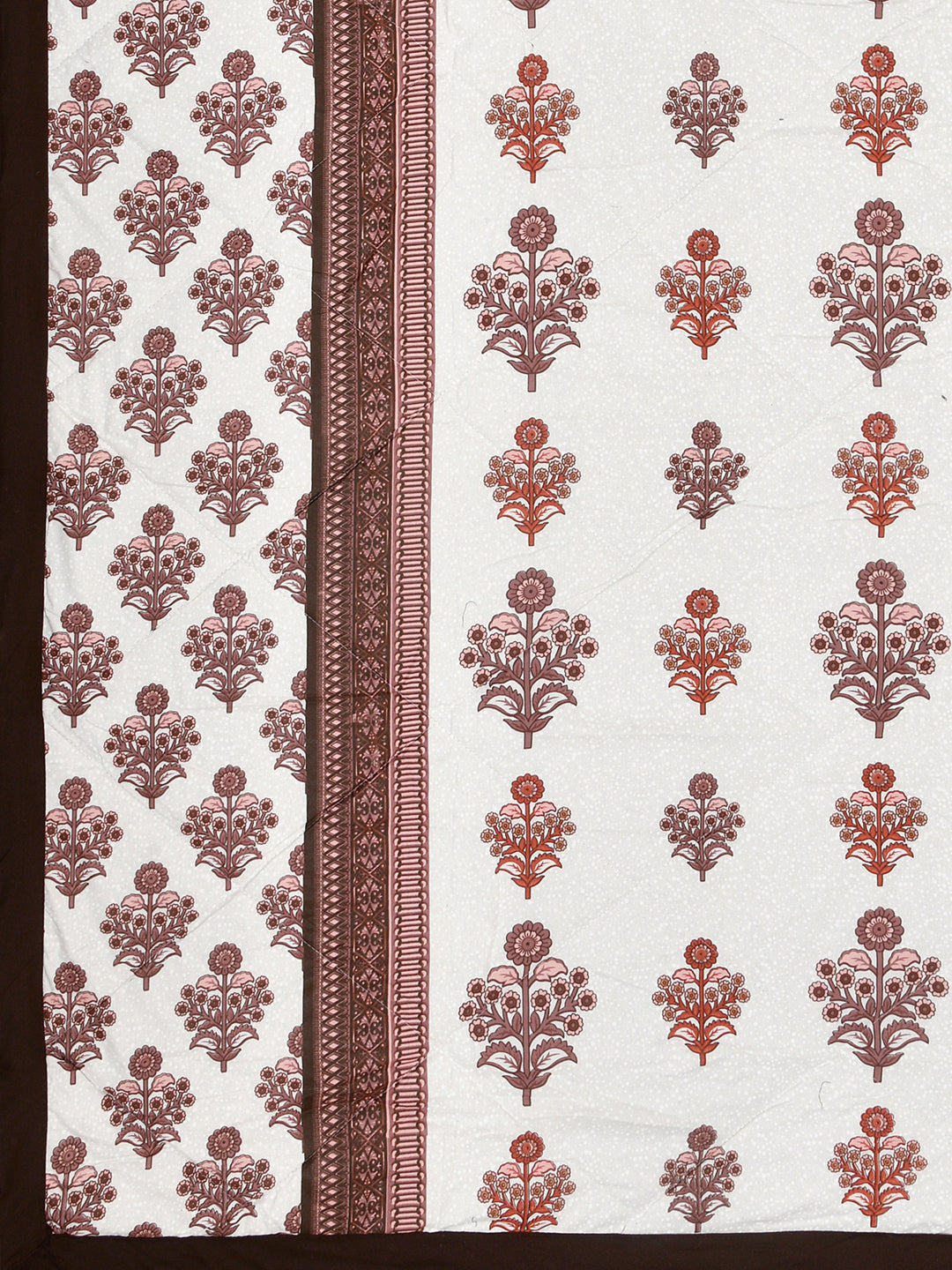 Floral Print Double Bed Cotton Reversible Comforter