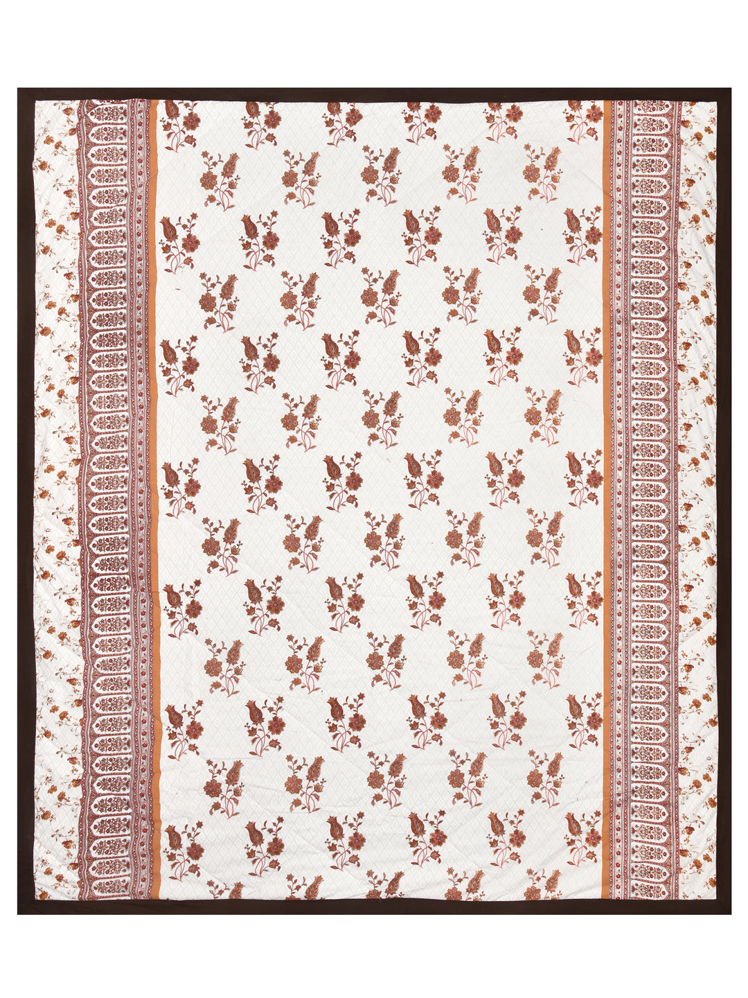 Floral Print Double Bed Cotton Reversible Comforter