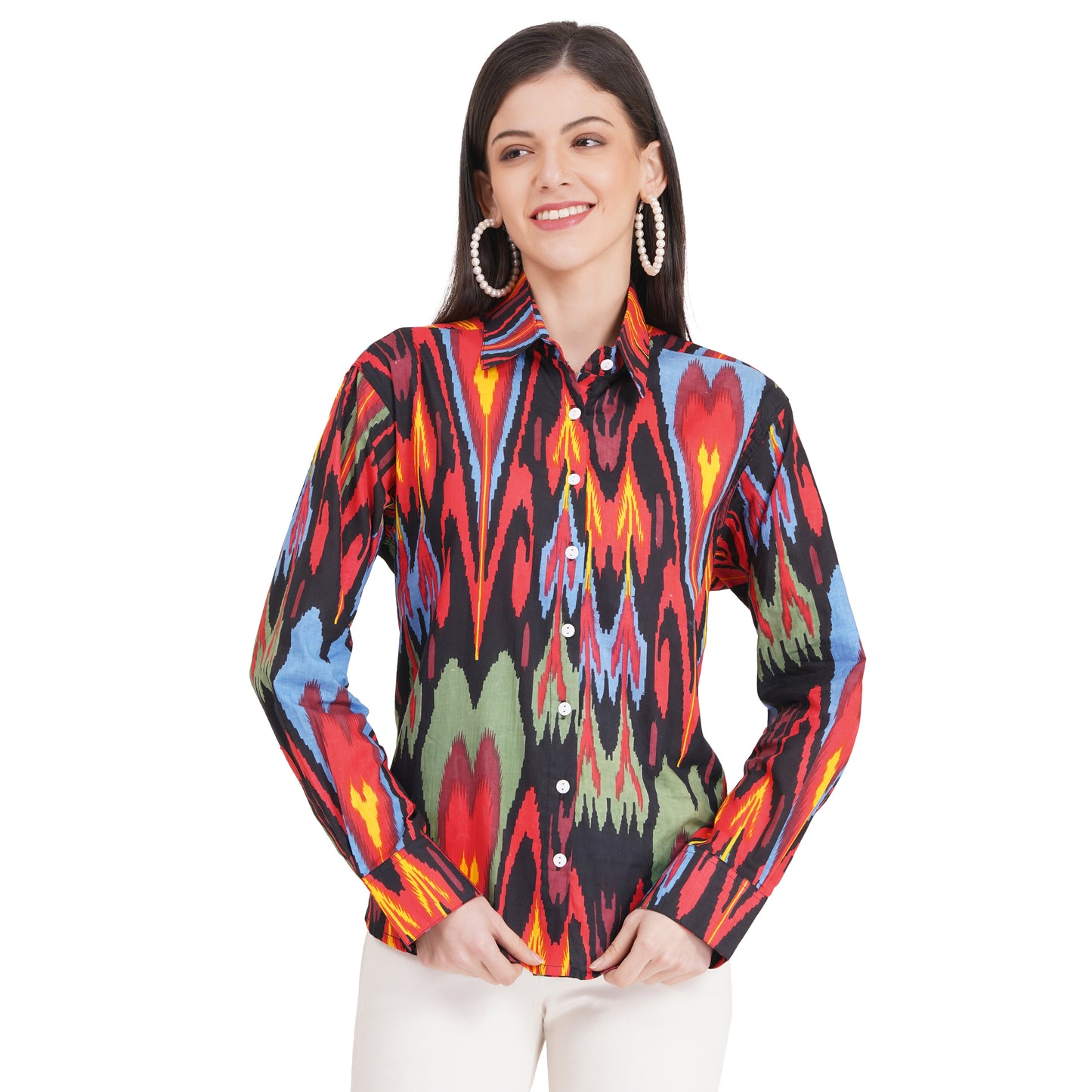 Women's Shirts Full Sleeves 100% Cotton