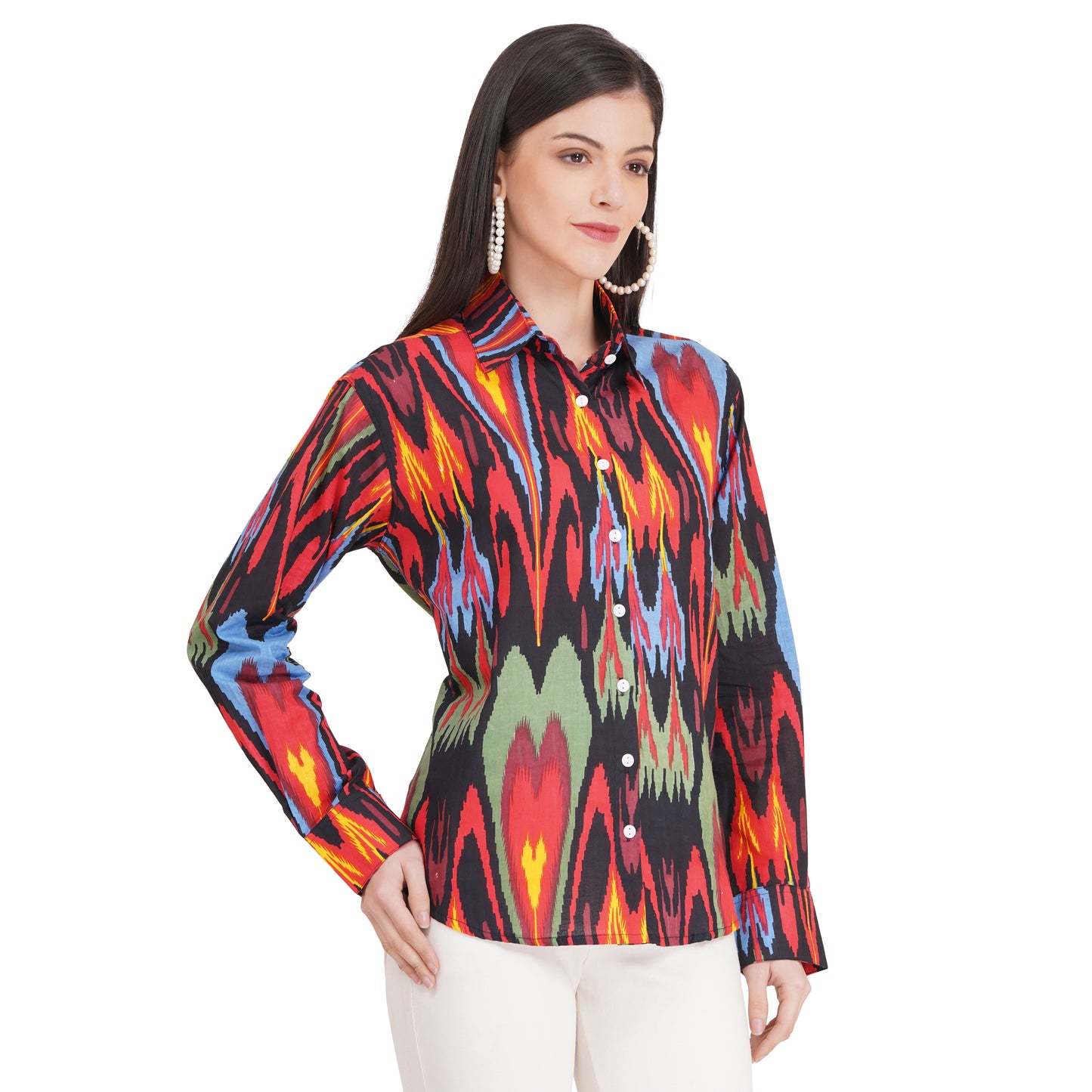 Women's Shirts Full Sleeves 100% Cotton