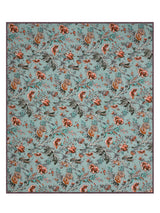 Quilted Floral Printed Reversible Bedcover with 2 Pillow Covers