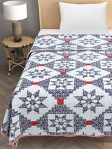 Ethnic Printed Reversible Single Bed Cotton AC Blanket | Lightweight Summer Dohar 60x90 inches