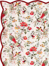 Handblock printed Kantha Bedcover