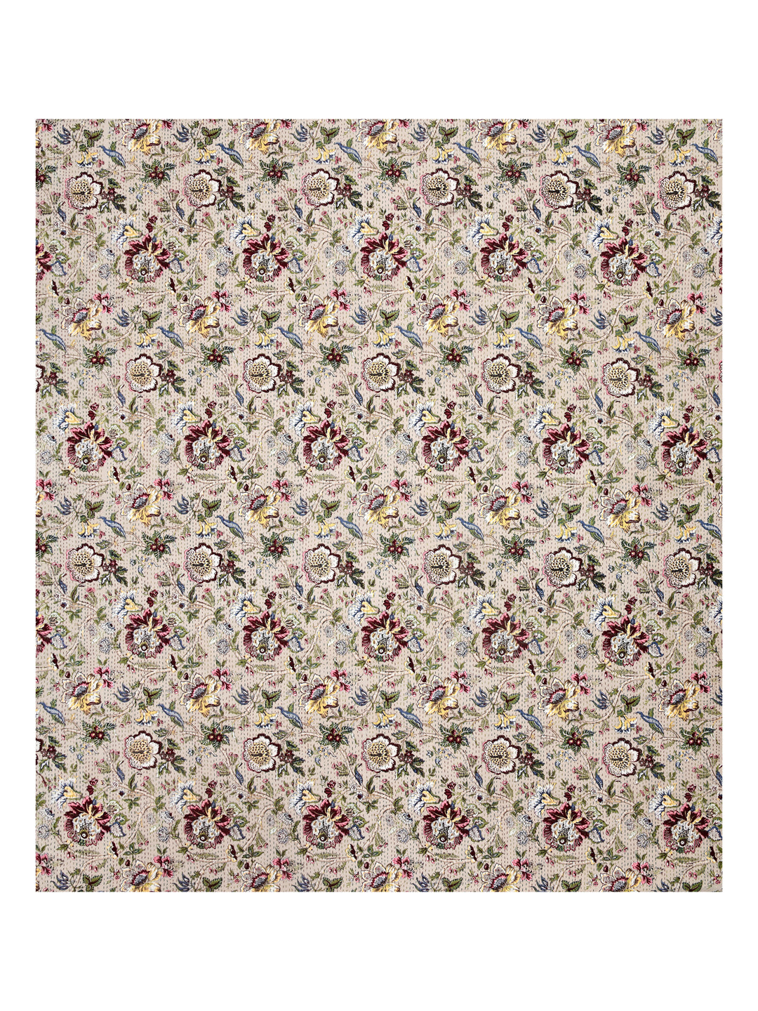 Handblock printed Kantha Bedcover