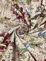 Handblock printed Kantha Bedcover