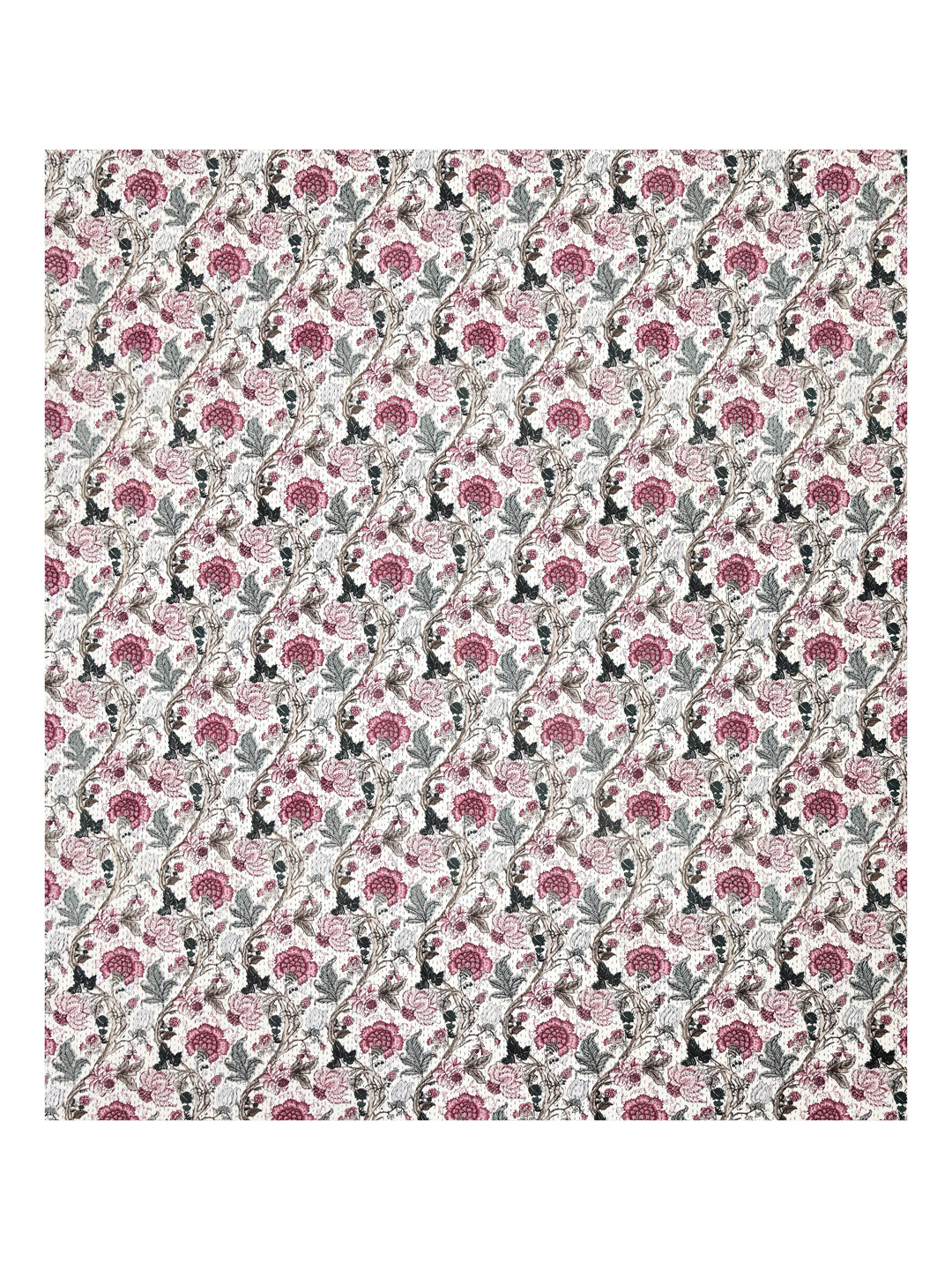 Handblock printed Kantha Bedcover