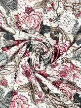 Handblock printed Kantha Bedcover