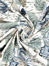 Handblock printed Kantha Bedcover