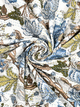Handblock printed Kantha Bedcover