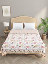 Ethnic Printed Reversible Double Bed Cotton AC Blanket | Lightweight Summer Dohar 90x108 inches