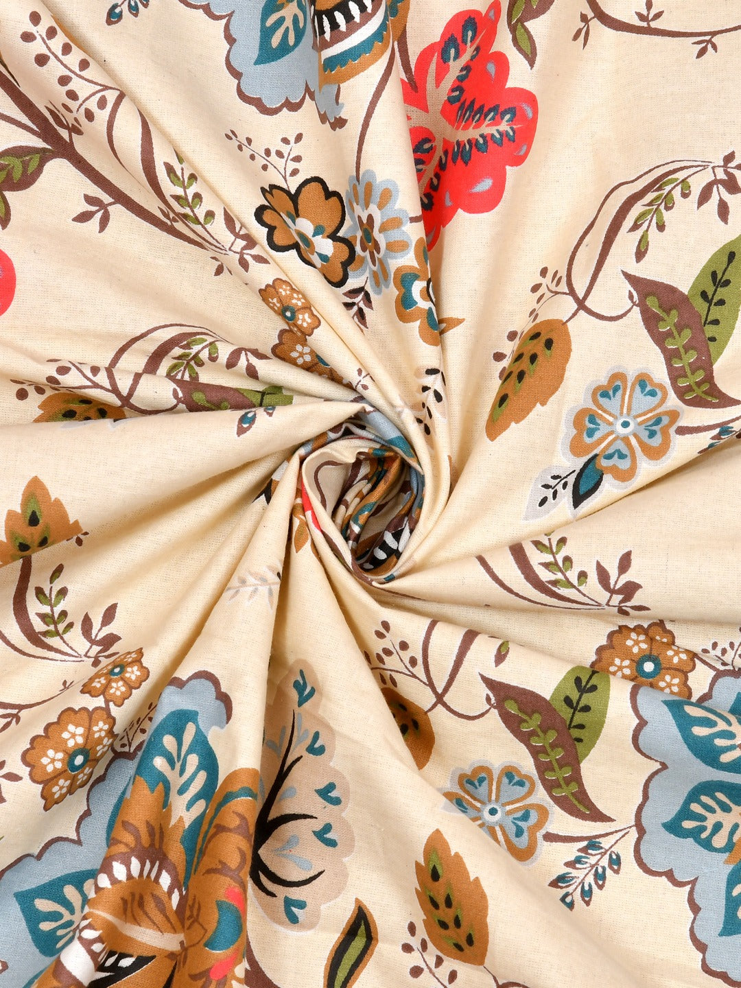 Cotton Ethnic motifs Printed Door Curtains - Set of 2 - 9X4 feet