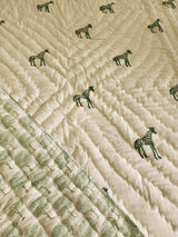 Handblock printed Cotton Reversible Kids Razai/ Quilt- 60x90 inches
