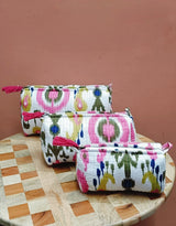 Set of 3 cosmetic bag/pouches with waterproof lining