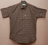 Men by House of Gulab Short Sleeves Cotton Shirt