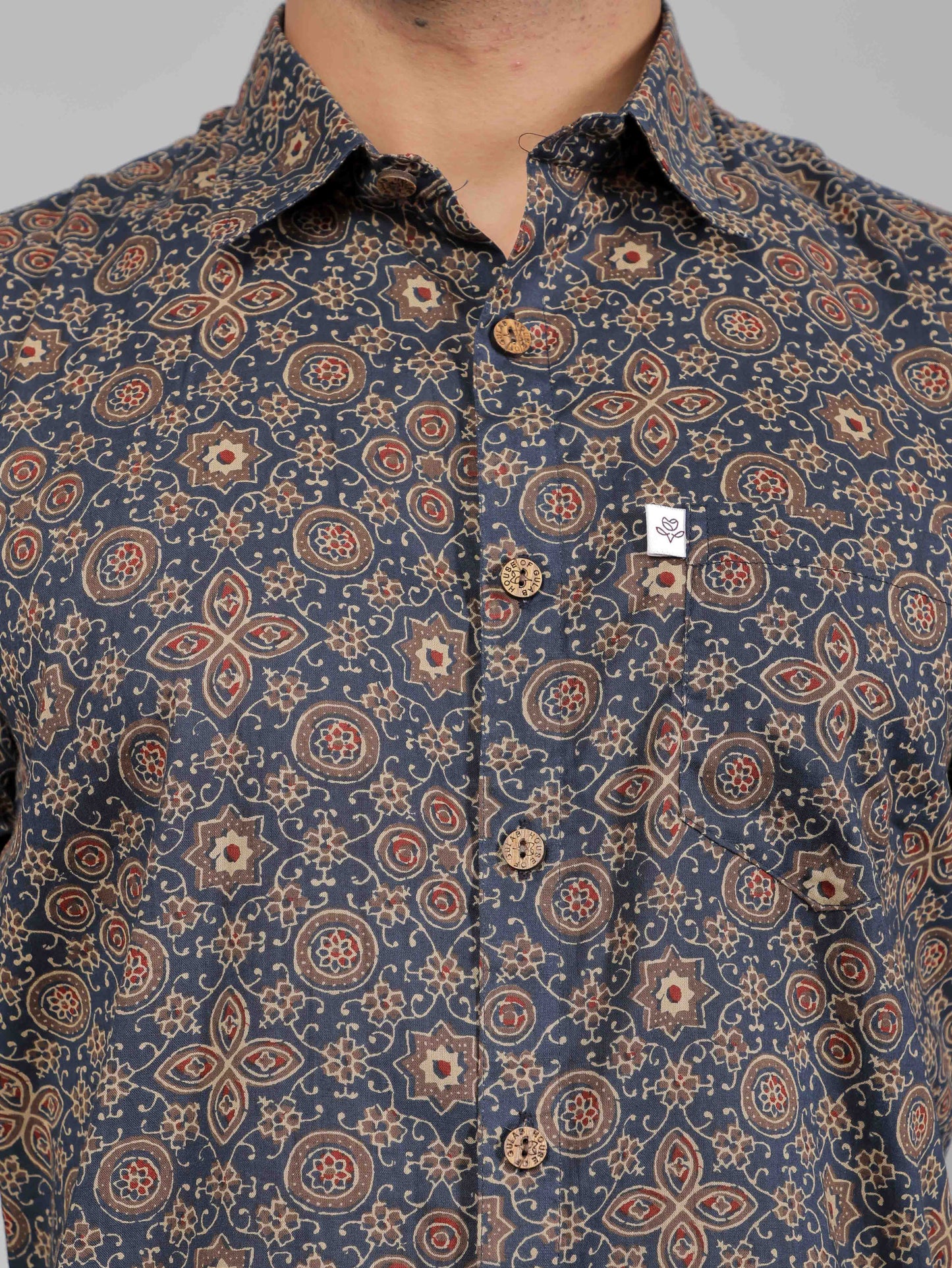 Men by House of Gulab Full Sleeves Cotton Shirt