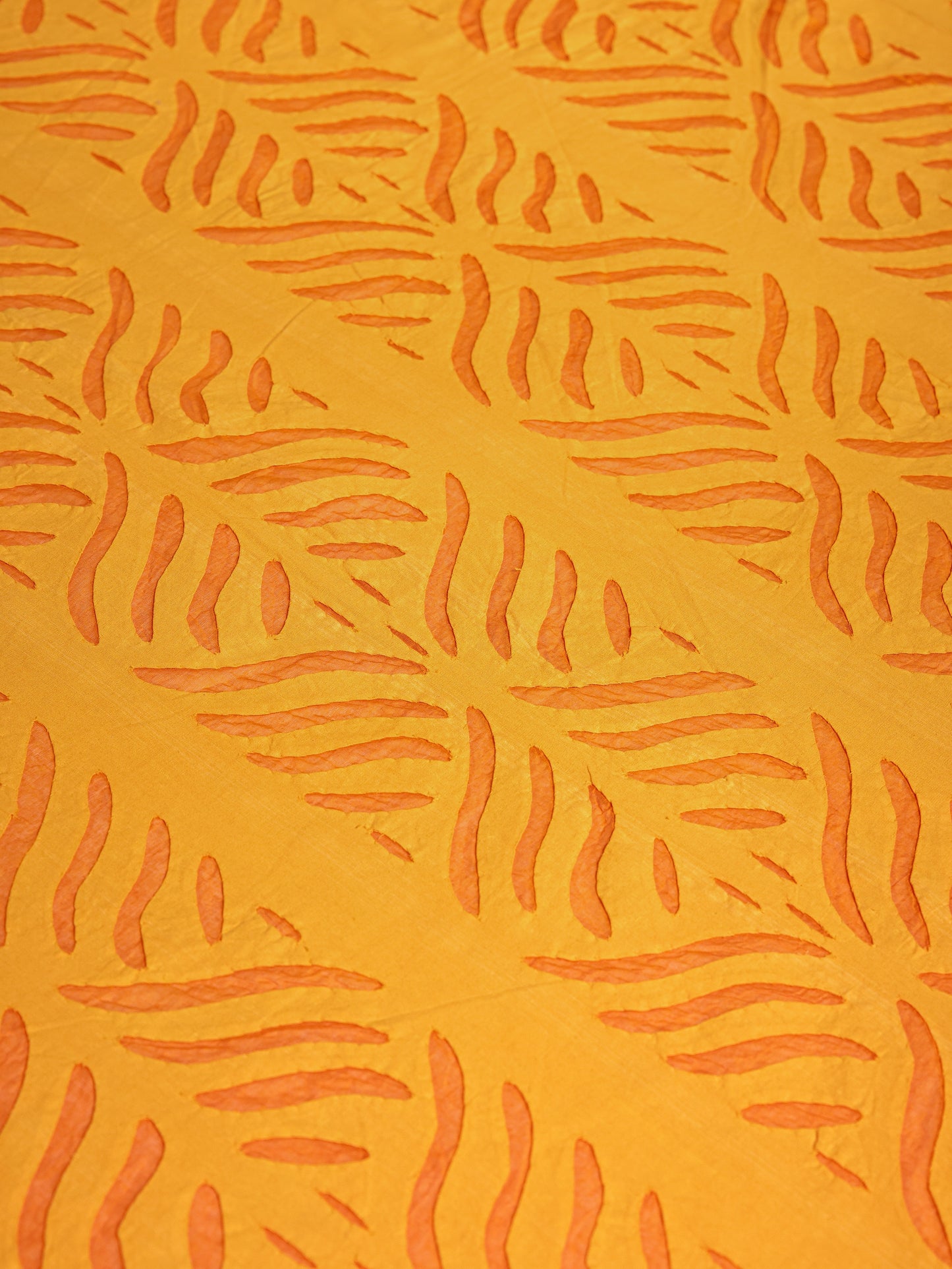 Applique cut work cotton Bedcover with 2 Pillow Covers