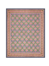 Ikat Printed Reversible Single Bed Cotton Quilt with cotton filling