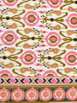 Ikat Printed Reversible Single Bed Cotton Quilt with cotton filling