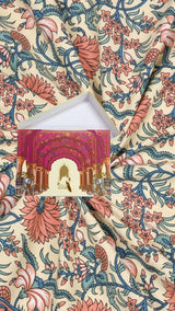 Gift Box with Double Cotton Bedsheet with 2 Pillow Covers.