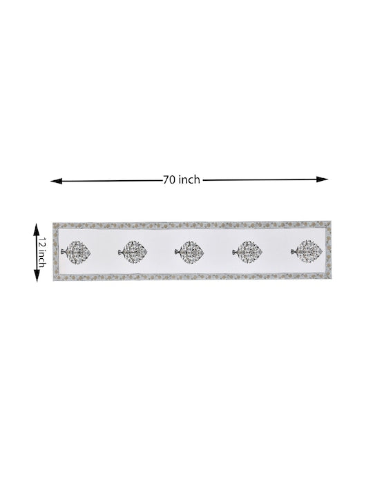 Handblock printed Table runner - 12X70 inch