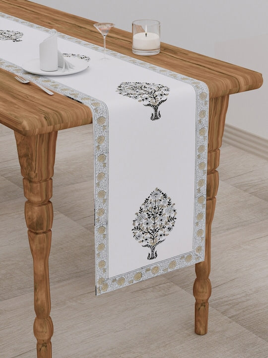 Handblock printed Table runner - 12X70 inch