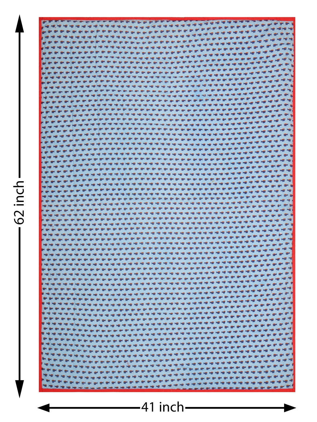 Cotton Reversible Kids Dohar/AC Blanket - 40X60 Inches