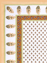 Quilted Floral Printed Reversible Bedcover with 2 Pillow Covers