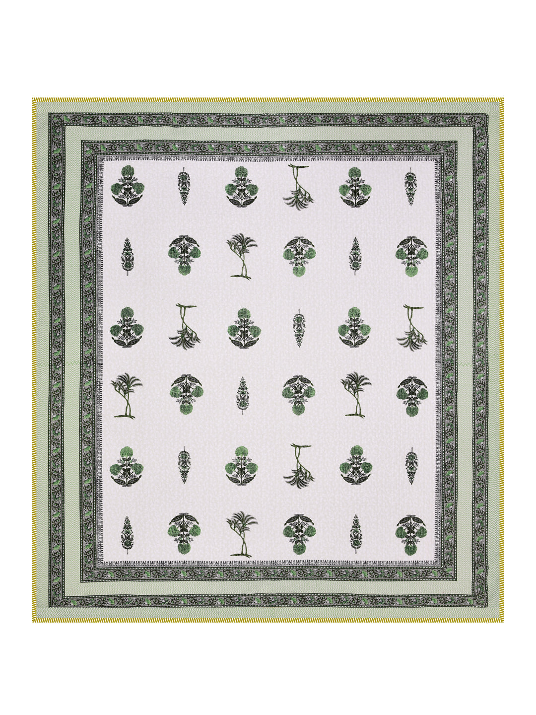 Quilted Floral Printed Reversible Bedcover with 2 Pillow Covers