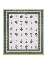 Quilted Floral Printed Reversible Bedcover with 2 Pillow Covers