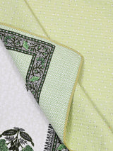 Quilted Floral Printed Reversible Bedcover with 2 Pillow Covers