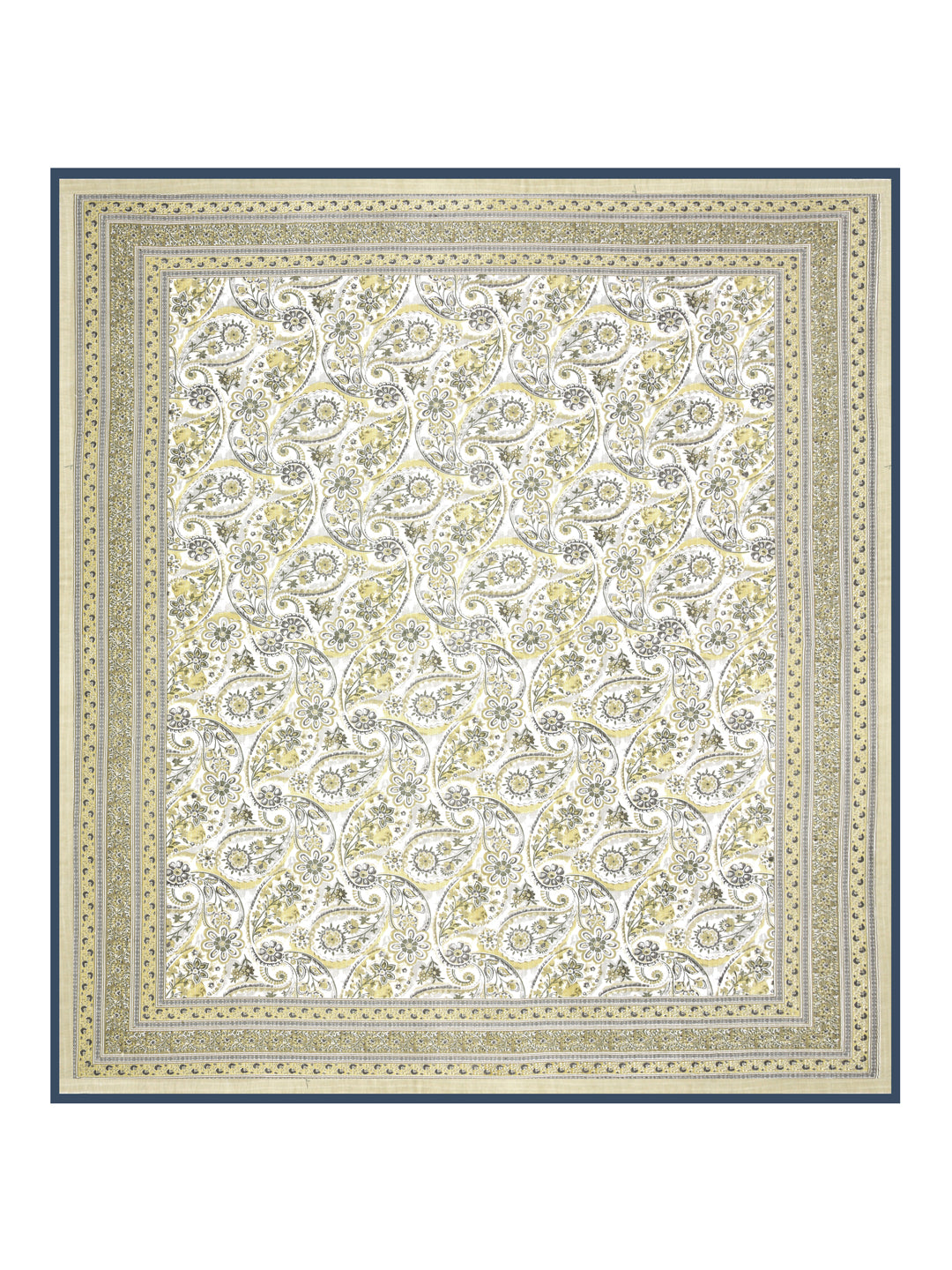Quilted Floral Printed Reversible Bedcover with 2 Pillow Covers