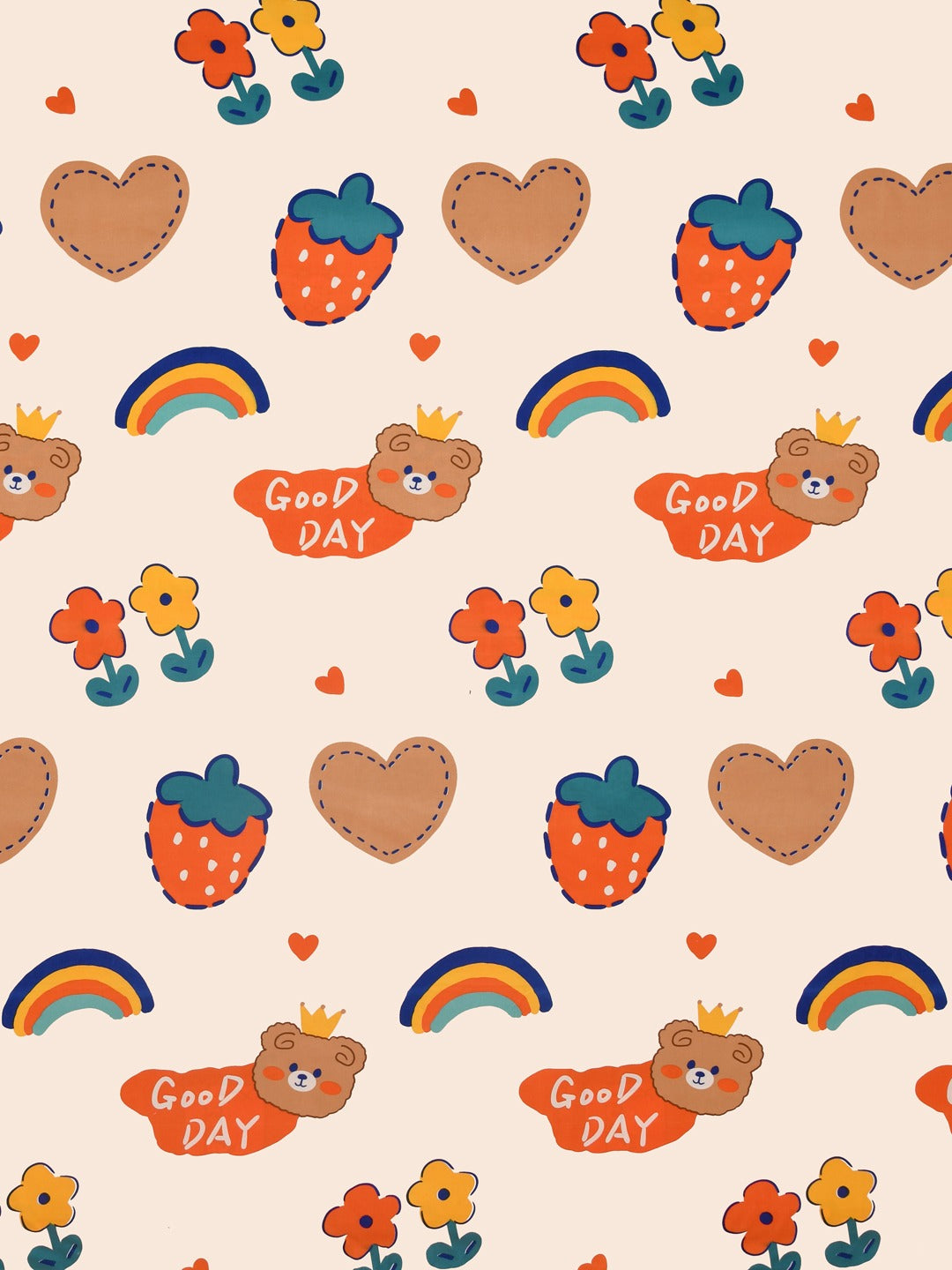 Kids Print Single bedsheet with 1 Pillow Cover
