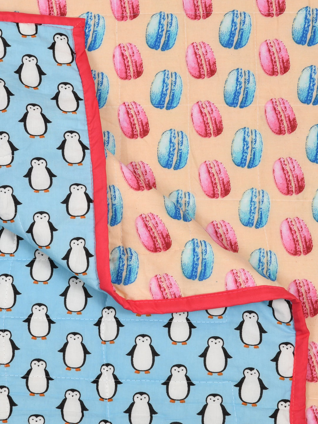 Cotton Reversible Kids Dohar/AC Blanket - 40X60 Inches