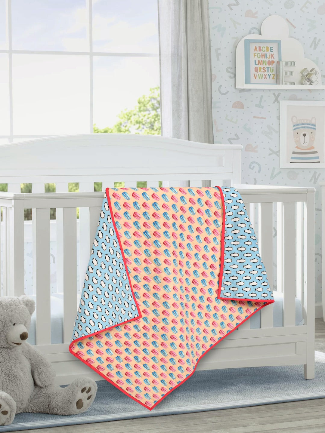 Cotton Reversible Kids Dohar/AC Blanket - 40X60 Inches